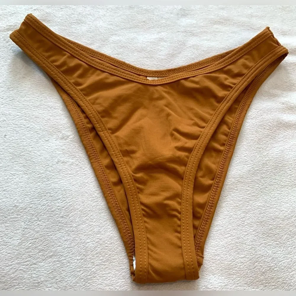 L*space Bikini Set Camellia Top & Cabana Bitsy Bottom Bronze Size Small NEW